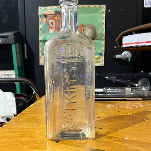 Watkins Glass Medicine Bottle