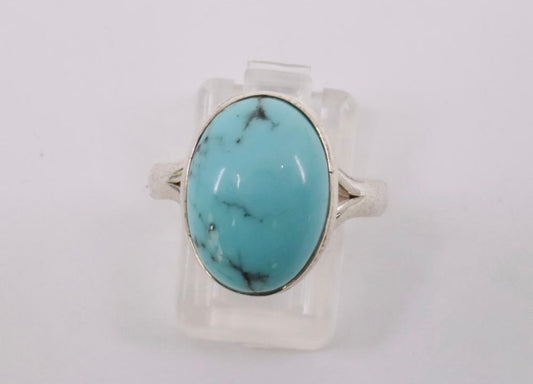 Australian Turquoise & Sterling Ring (7)