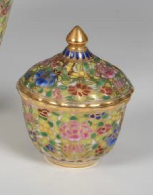 Chinese Porcelain Covered Bowl, Miniature
