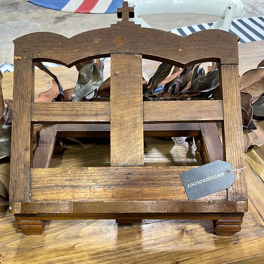 Antique Wooden Book Stand