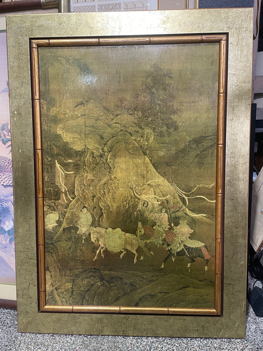 1950s Chinese Print, The Tribute Horse