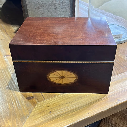 Vintage Wooden Inlaid Bombay Box