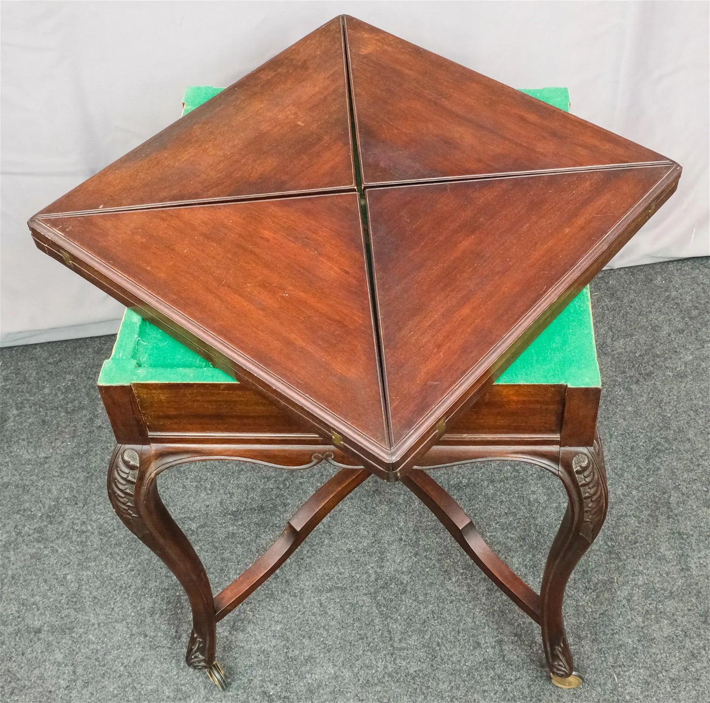 Late 19th C. Folding Envelope Games Table