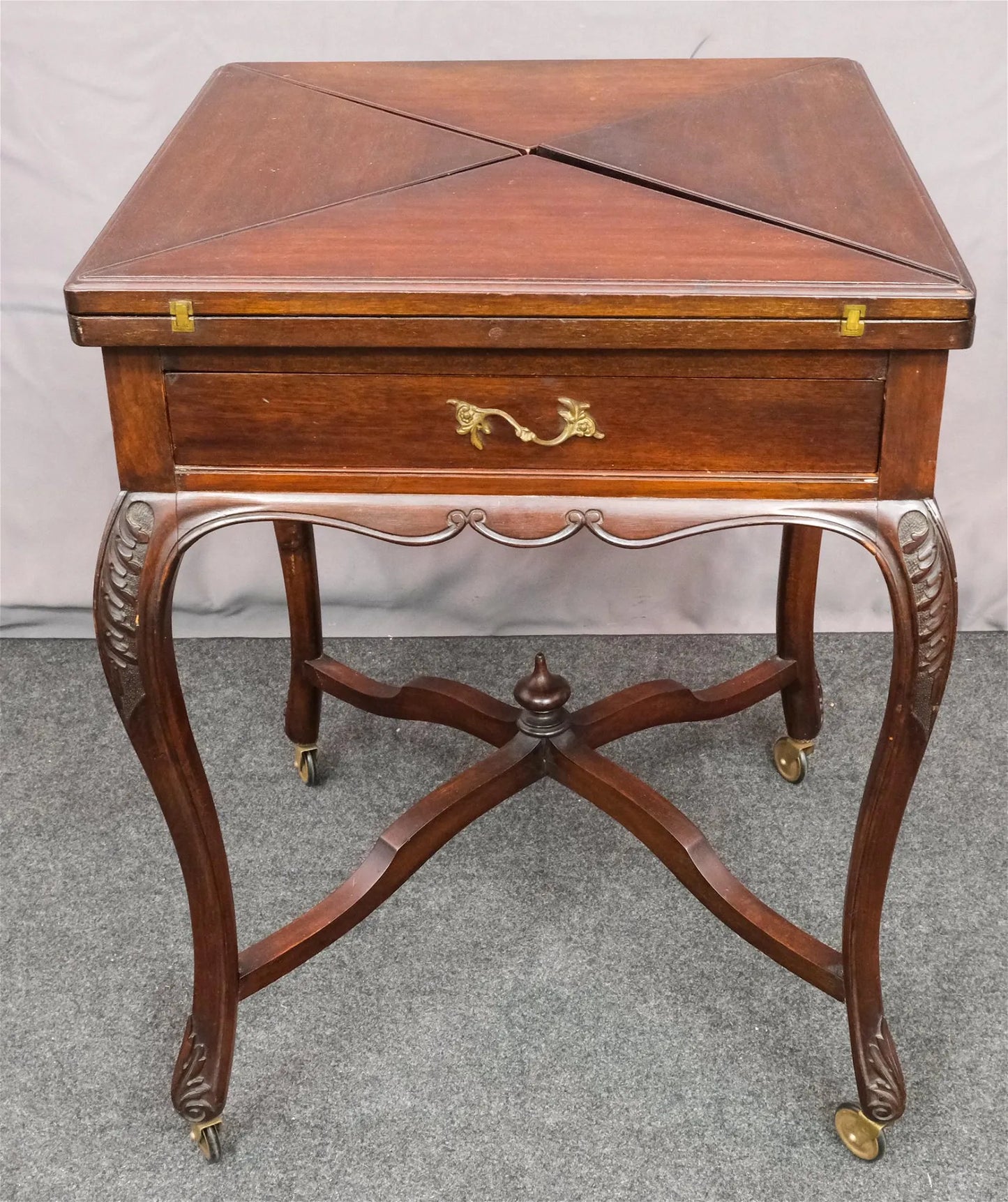Late 19th C. Folding Envelope Games Table