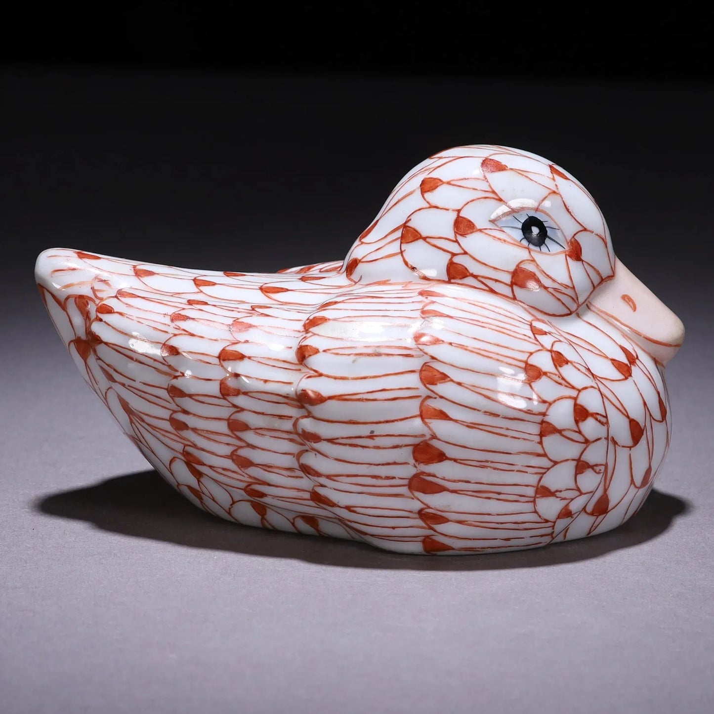 Herend Porcelain Duck Paperweight