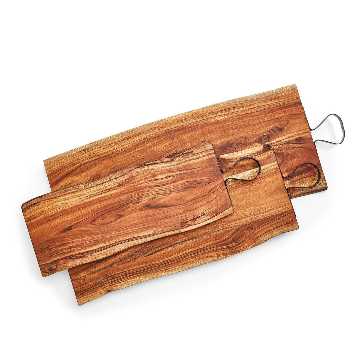 Serving Boards with Iron Handles