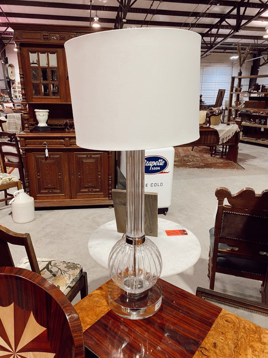 Tall Clear Table Lamp