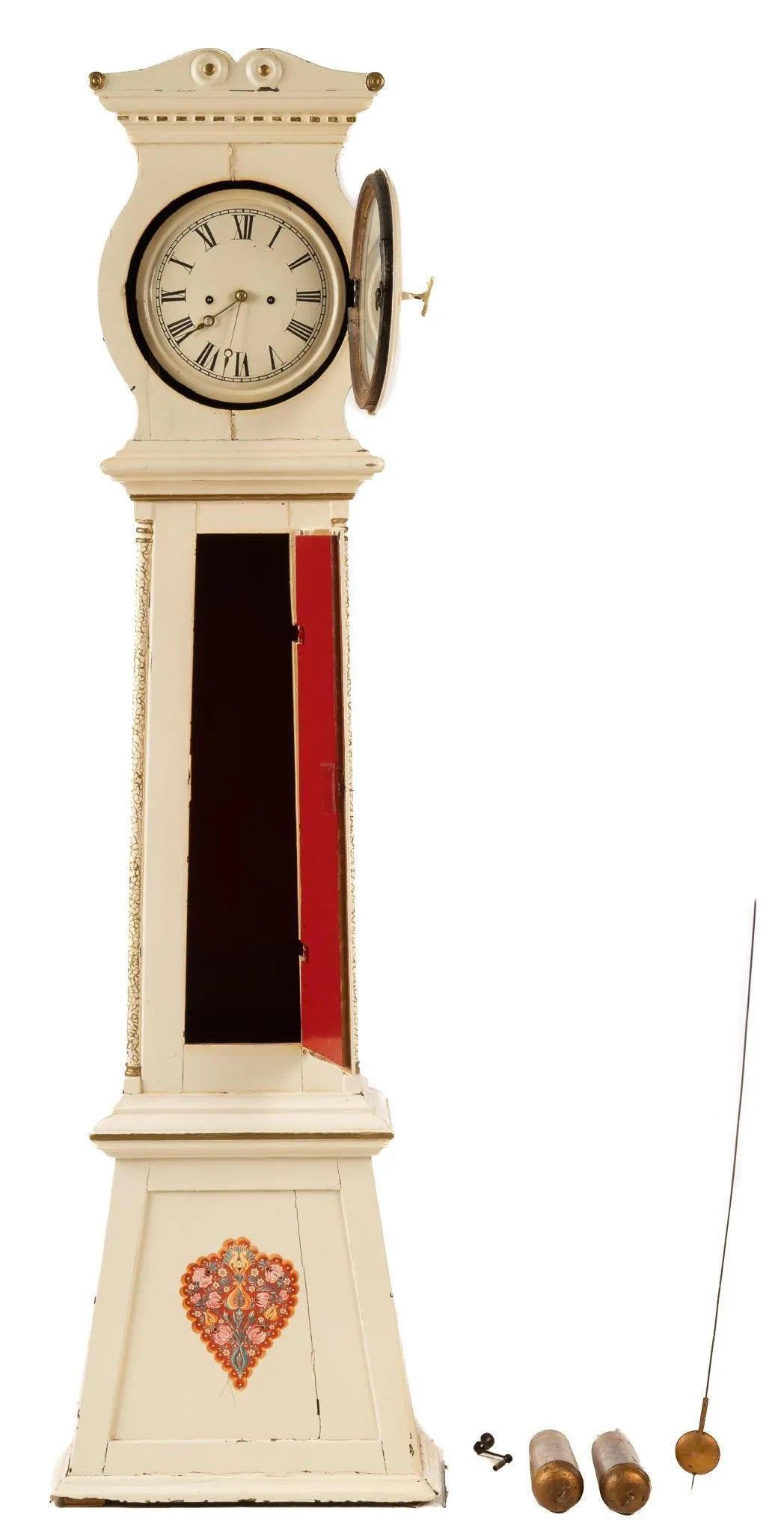 Painted Tall Case Clock