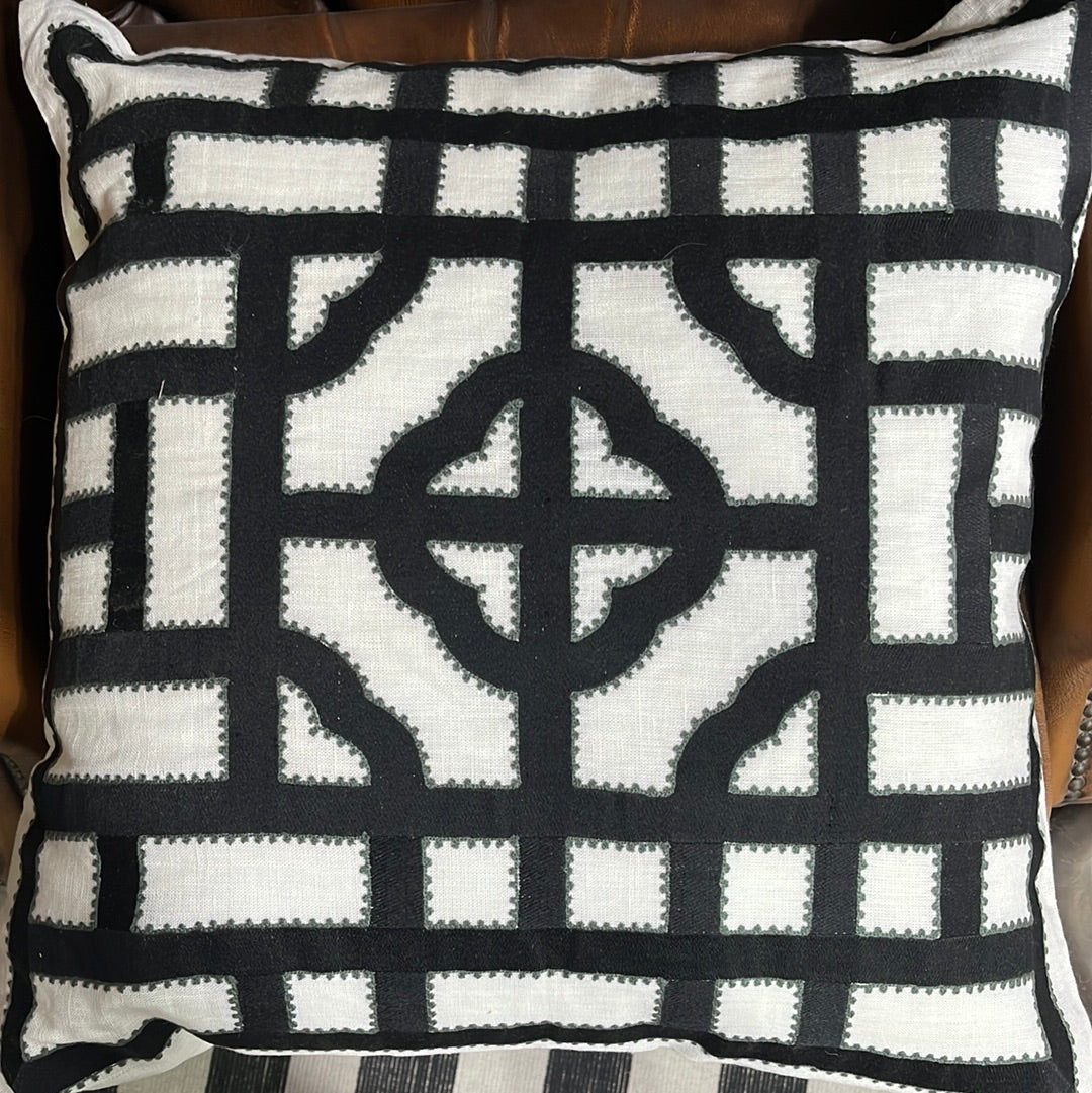 Black Betty Pillow 22x22 Down Feather