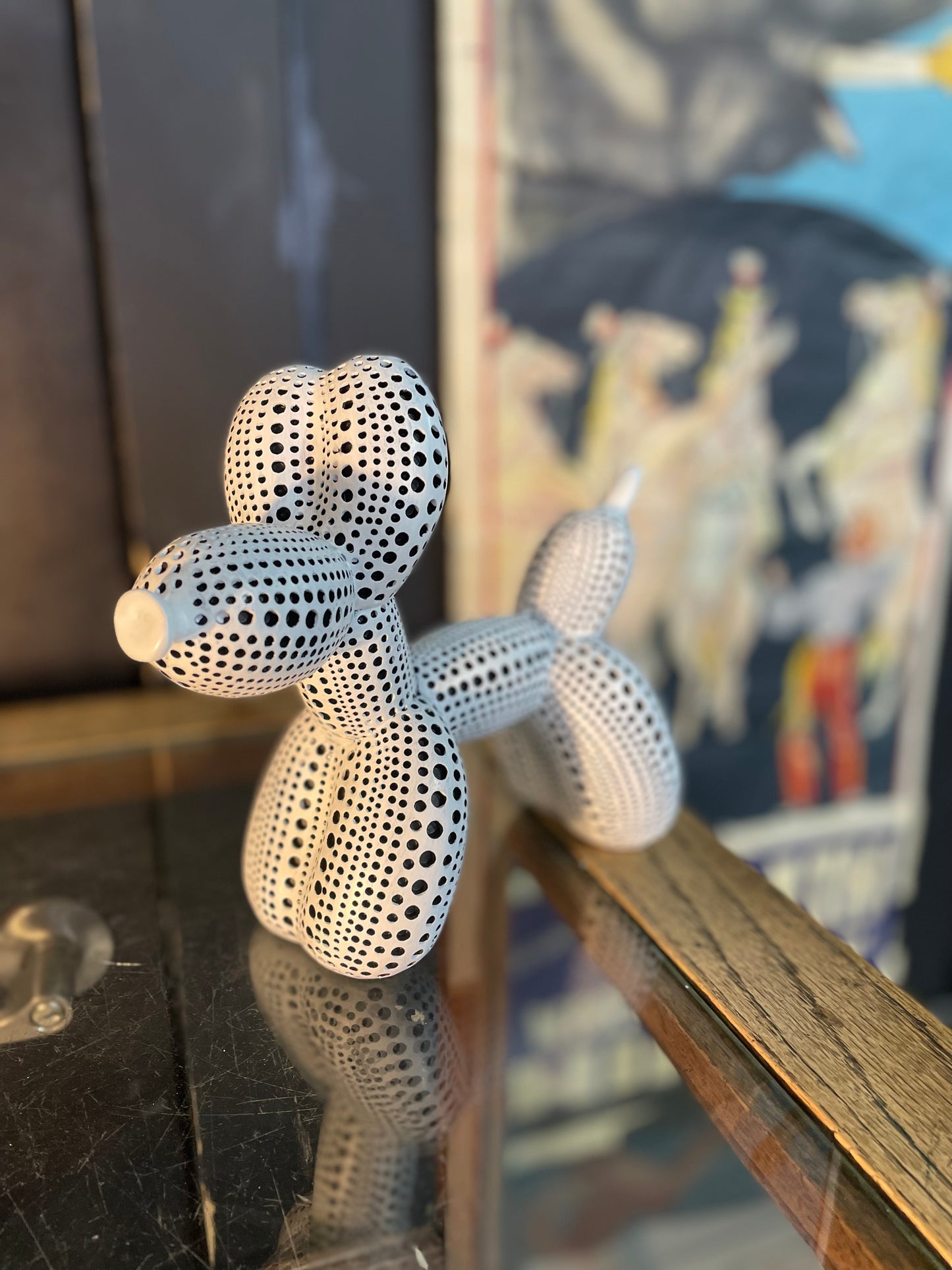 Spotted Balloon Dog Figure