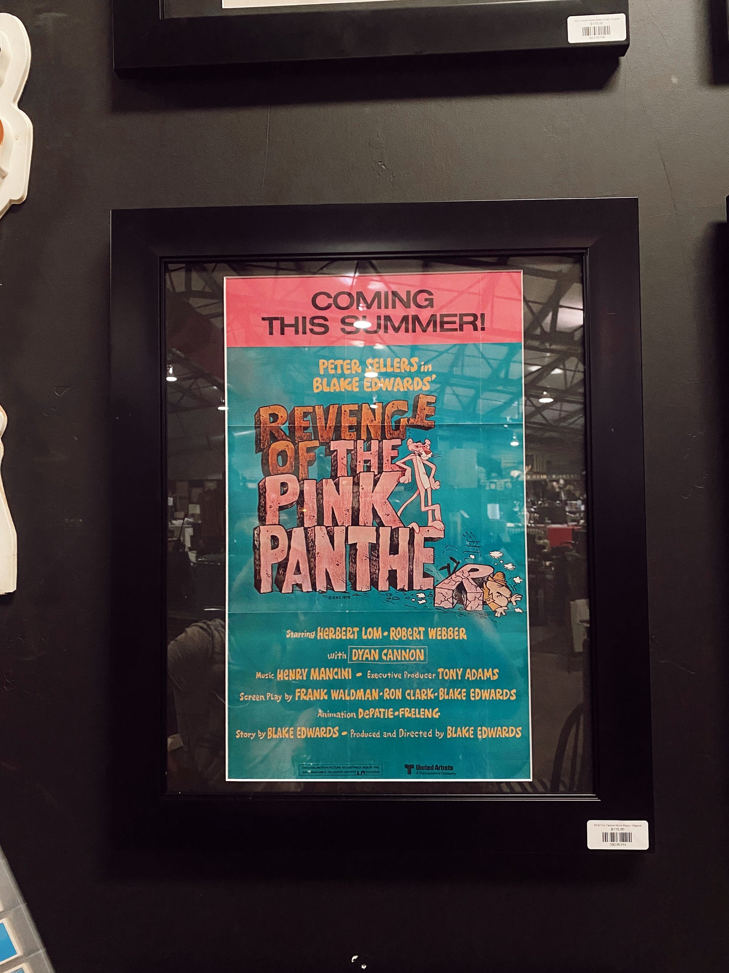 1978 Pink Panther Movie Poster, Originial