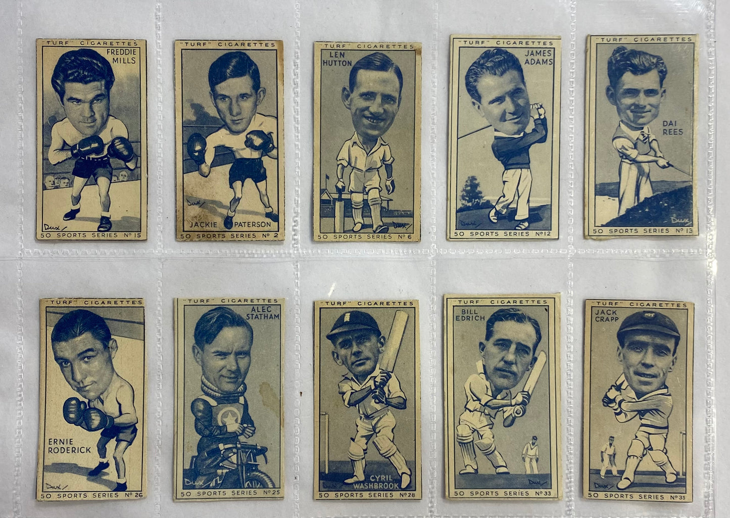 1948 Tobacco Cards, Olympic Stars