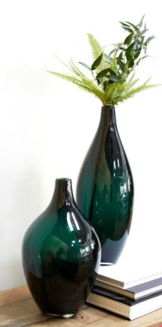 Emerald Nodi Vase, Plump