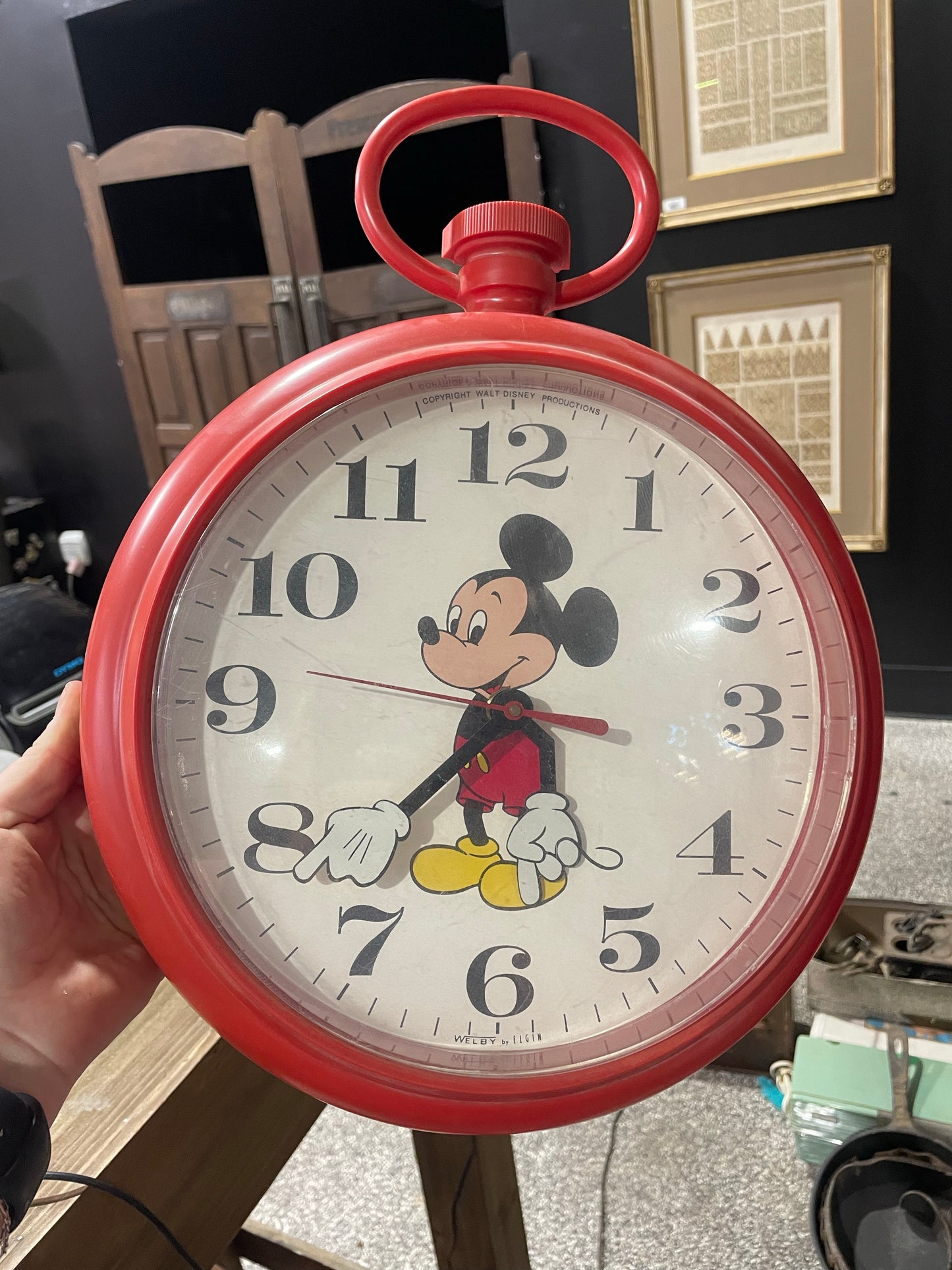 Vintage Mickey Mouse Clock