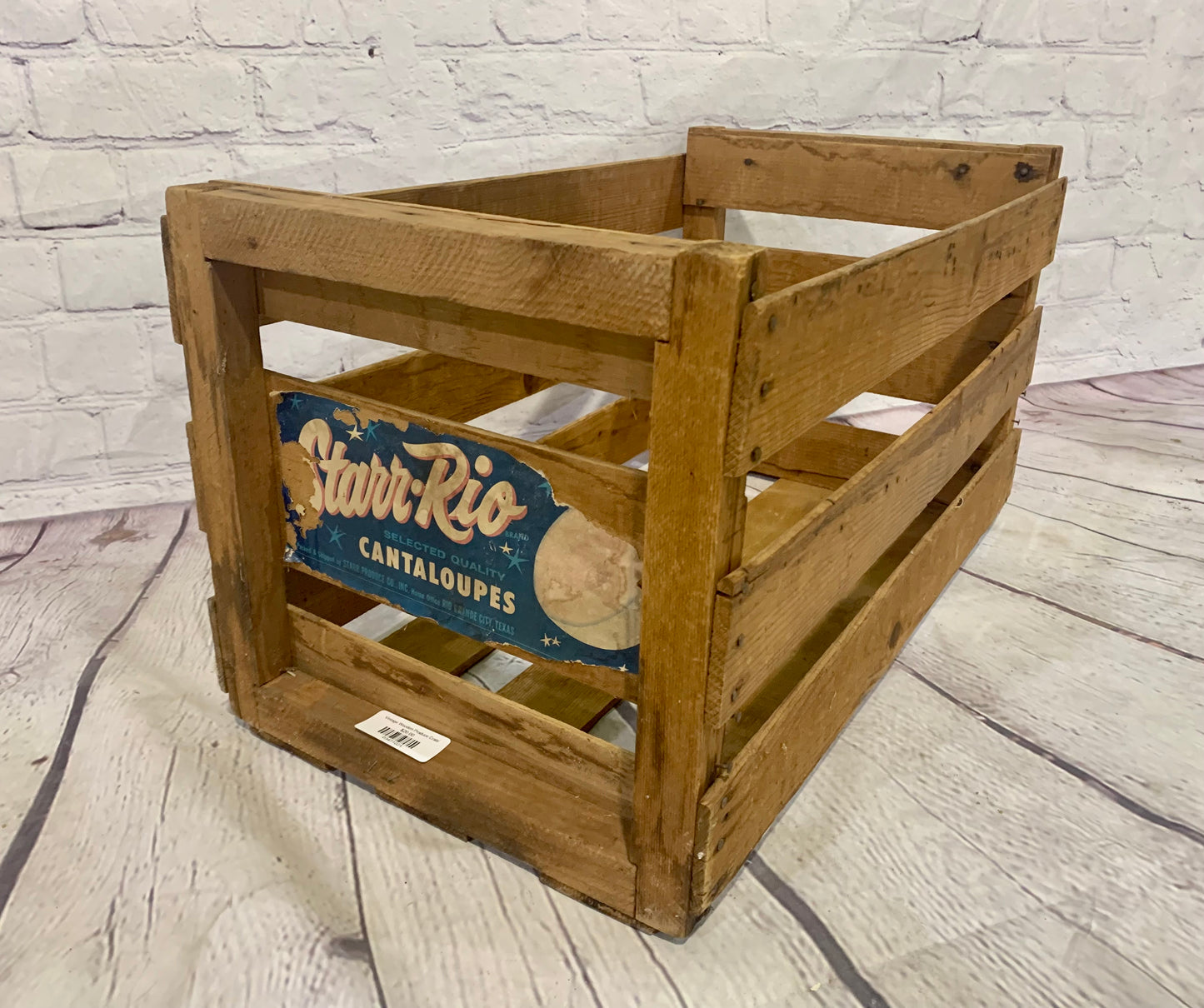 Vintage Wooden Produce Crate