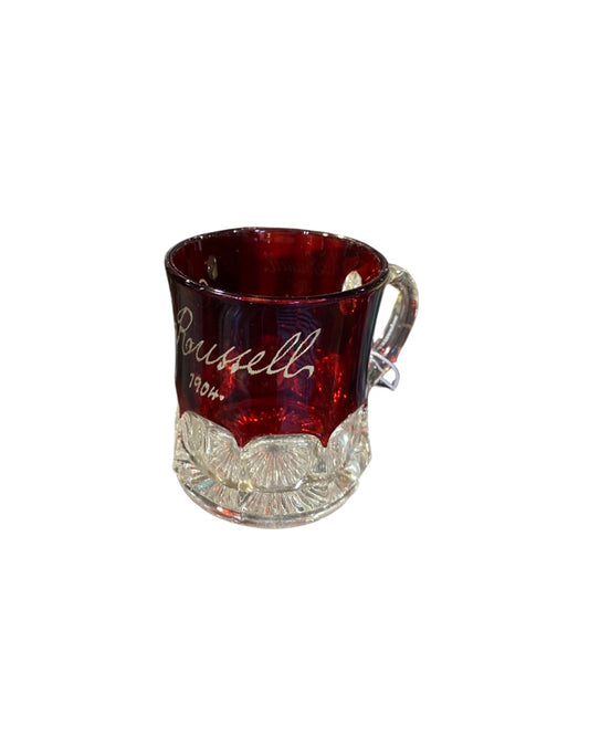 1904 Ruby Red Flash Glass