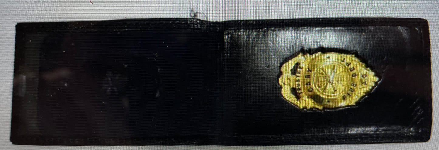 Vintage Fire Trustee Badge in Wallet