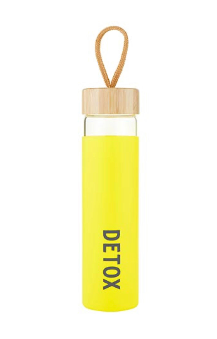 Glass Water Bottle, Detox