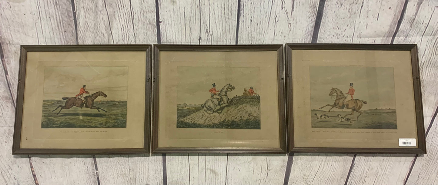 19th century British Riding Plates, Set of 3