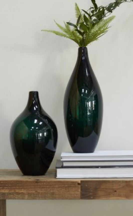 Emerald Nodi Vase, Tall