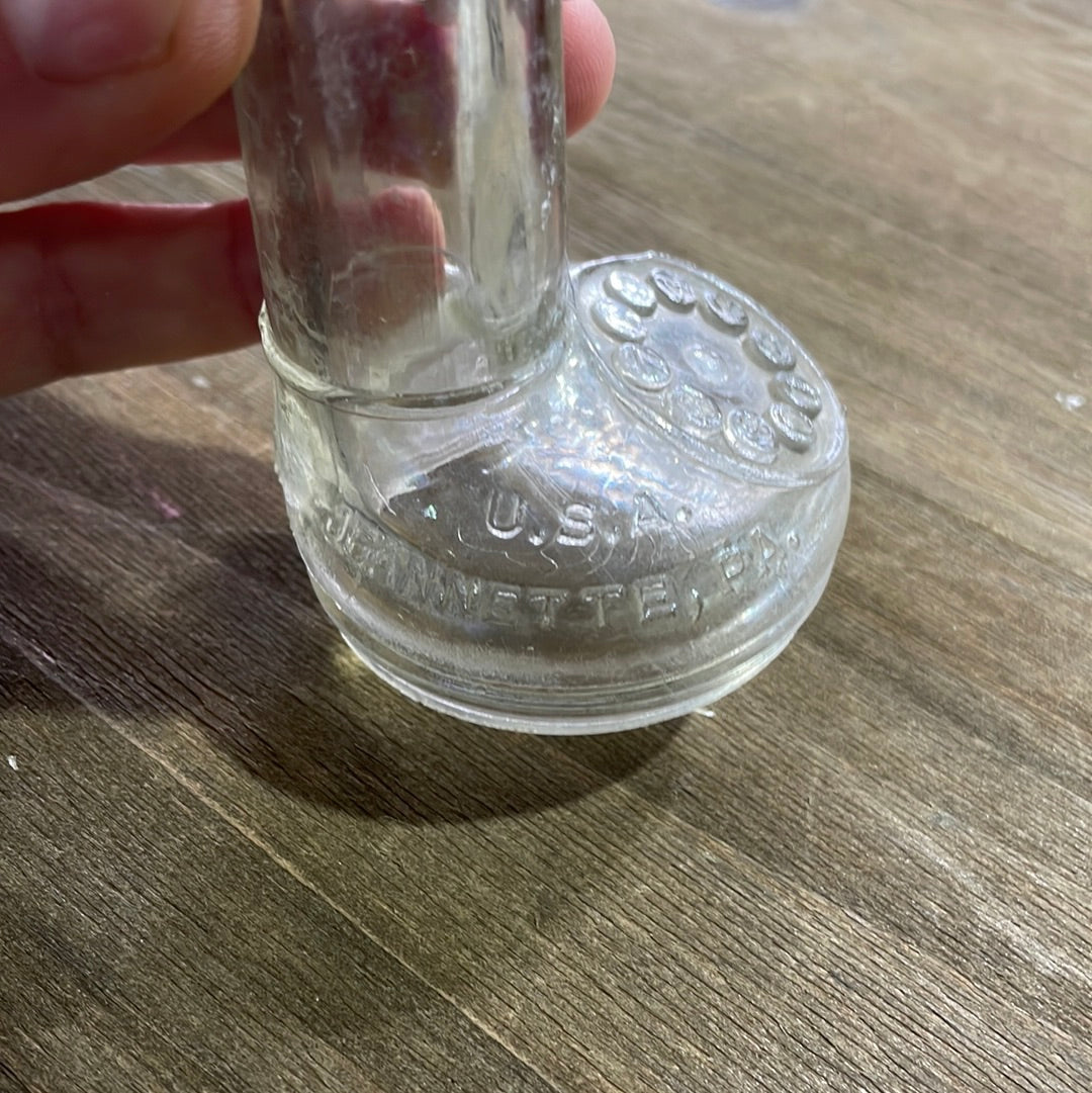 1940s Glass Candy Container