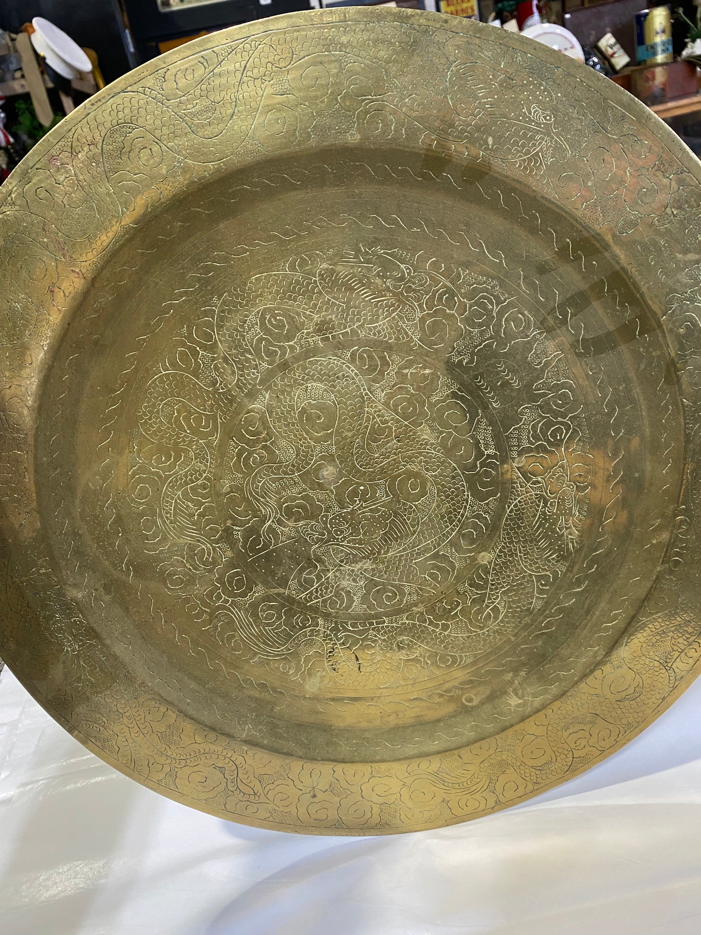 Chinese Brass Charger