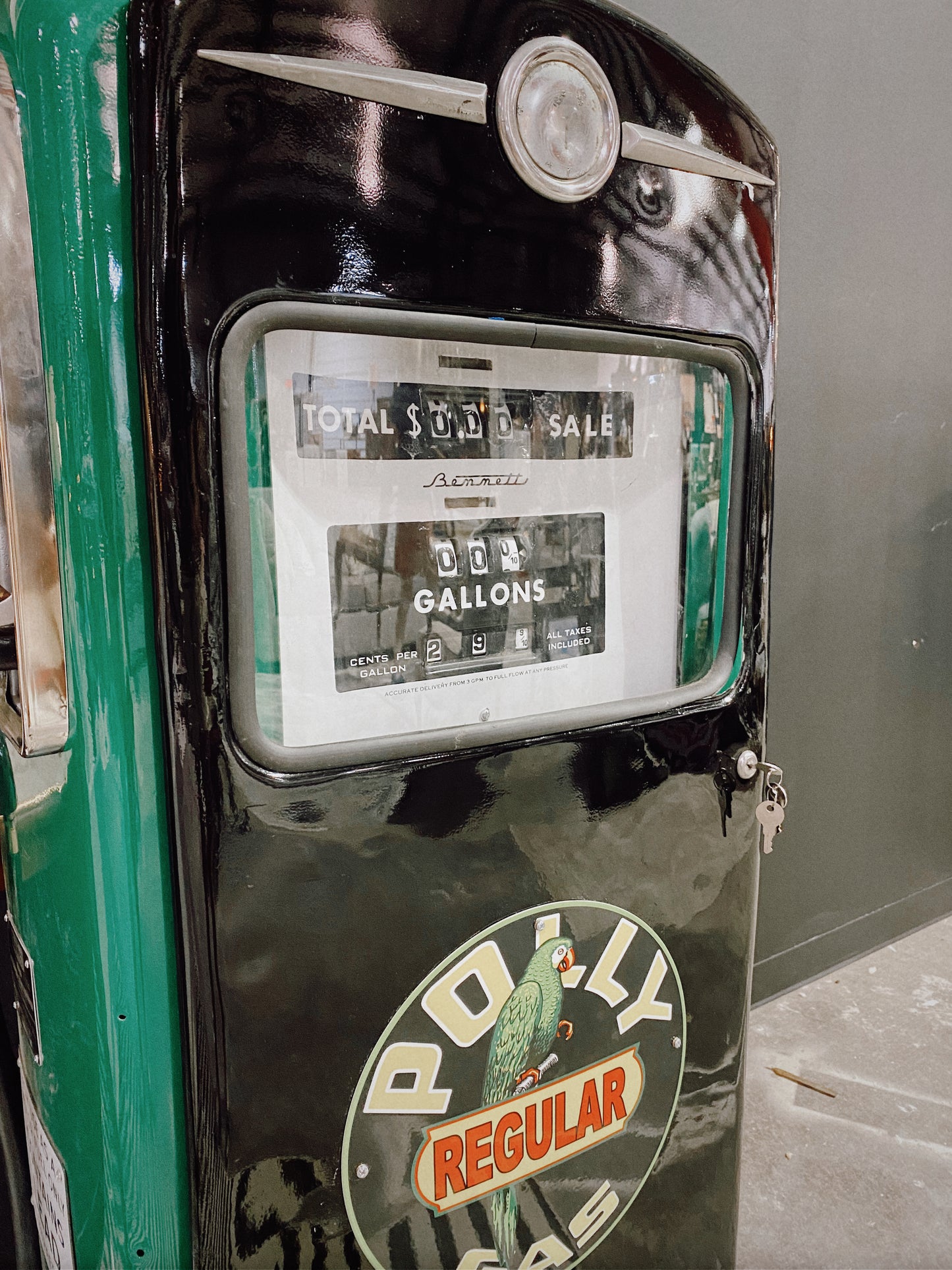1950's Polly Gas Pump, Restored