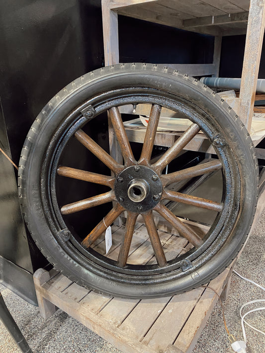 Antique Ford Model T Wood Spoke Wheel & Tire