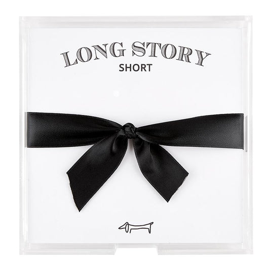 Square Notepaper in Acrylic Tray - Long Story Short
